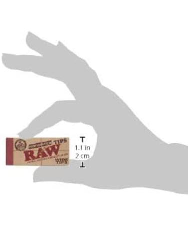 Raw Rolling Papers Perforated Wide Cotton Filter Tips 10 Pack  500 Tips  50 Count (Pack of 10) - Buy Online on GoSupps.com