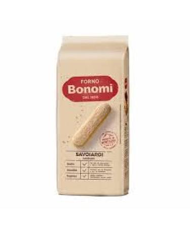 Forno Bonomi Savoiardi Twin Pack - 400g x 2 | Authentic Italian Ladyfingers | Tiramisu Excellence | Desserts with Authenticity | Italian Dessert Magic | Italy's Finest Ladyfingers