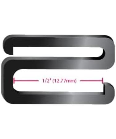 Strap Saver - Adjustable Shorter Straps for Bras and Bathing Suits - Metallic - 1 Pair (25.4mm) - Buy Online on GoSupps.com