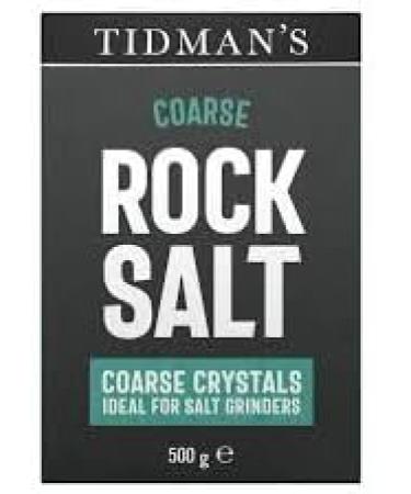 Tidman's Rock Salt 500g - Pack of 12 | Natural Minerals for Flavorful Cooking & Wellness | Unrefined & Versatile | Essential for Cooking & Seasoning - Buy Online on GoSupps.com