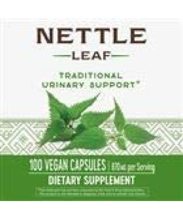 Nature's Way Nettle Leaf 435 mg - TRU-ID Certified Non-GMO, Vegetarian | 100 Count (Pack of 4) - Buy Online on GoSupps.com