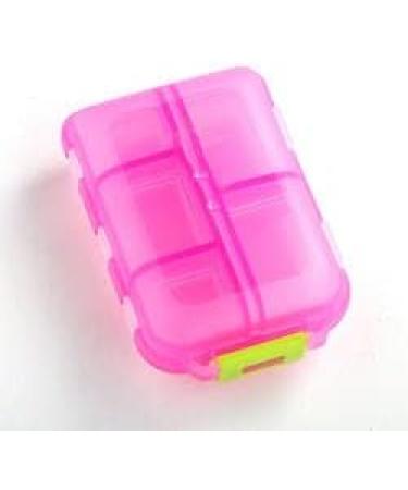 Travel Pill Organizer - Compact & Portable Pocket Pharmacy | Red Travel Size Pill Storage - Buy Online on GoSupps.com