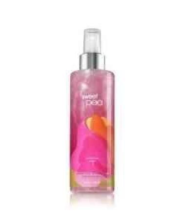 Bath and Body Works Sweet Pea Shimmer Mist 8 Oz New