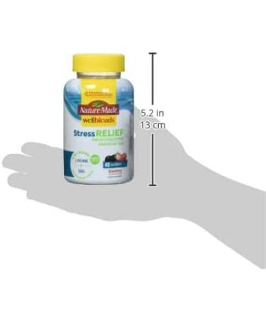 Nature Made Wellblends Stress Relief Gummies - Strawberry Flavor (40 Count) - Buy Online on GoSupps.com