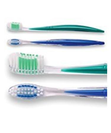 SmileGoods A361 Toothbrush 36 Tuft Soft Bristle 72 Individually Packaged Premium Toothbrushes Assorted Colors Bulk Pack.