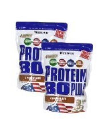 Protein 80 Plus 2 x 500 g sachets (1000 g) Weider partner shop (Raspberry Cream)