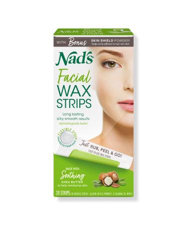 Nads Natural Facial Wax Strips 24 ct