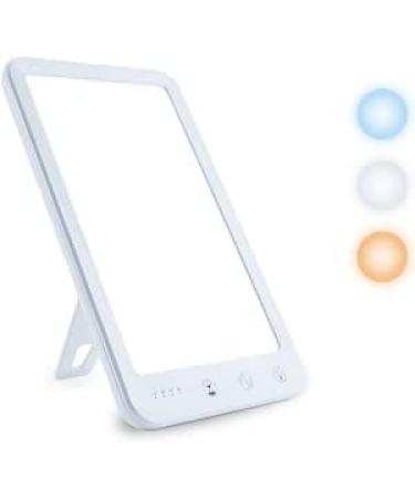 Ultra-Thin UV-Free Light Therapy Lamp | 10000 Lux, Touch Control, 3 Color Temp, 5 Brightness Levels | 4 Timer, Memory Function, 150 Stand | White - Buy Online on GoSupps.com