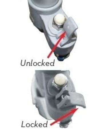 Top Glides Swivel/Lock Walker 5 Front Wheels with Free Flexfit Ski Glides - 1 Pair - Buy Online on GoSupps.com