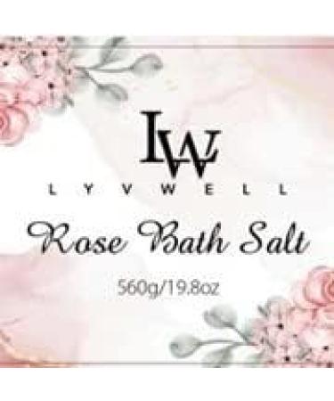 Lyvwell Rose Petals Sea Salt Bath: Aromatherapy Spa Soak for Relaxation and Self-Care - Buy Online on GoSupps.com
