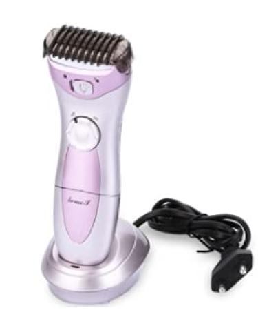 1 piece ABS portable waterproof razor women's electric shaver women's razor painless hair remover intimate razor with protective cover and charging station