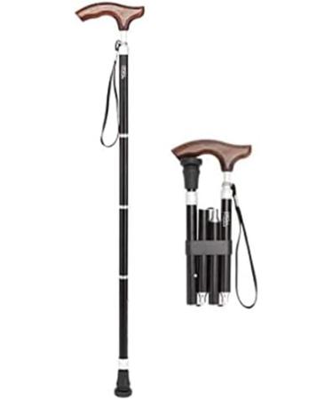 Telescopic Non Slip Crutches Folding Cane Wood Handle Adjustable Crutches Walking Sticks rollator walker Durable Mobility Aid for Arthritis Elderly Seniors & Handicap (Size : Black) The New Warm as - Buy Online on GoSupps.com
