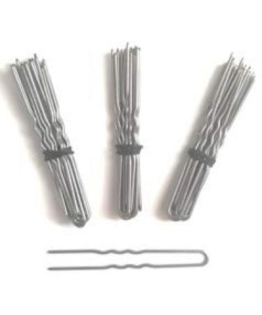 3 Pack Crinkled Amish Heavy Duty Hair Pins (3 Inch Crinkled Silver) 3 Inch Crinkled Silver
