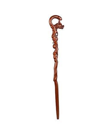 SilteD Canes Crutch Pear Wood Cane Wooden Faucet Engravable Head Handle Walking Stick High-End Walking Cane Suitable Gift for The Elderly 94cm crutch-11.19