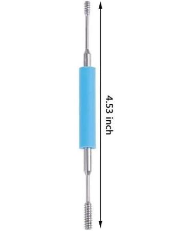 KouRy Portable Stainless Steel Earwax Cleaner - Smart Ear Wax Removal Tool for Ear Care (Blue) | International Shipping Available - Buy Online on GoSupps.com