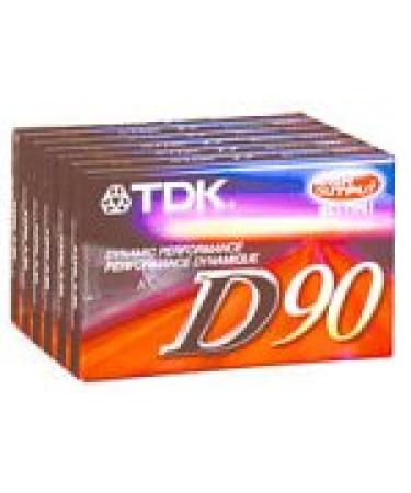 TDK 90-Minute Audio Tapes (6-Pack) (D90S6F) (Discontinued by Manufacturer)