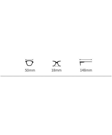 Fuqinqingoz Retro Polygon Blue Light Blocking Reading Glasses - Alleviate Tiredness with Flat Light Mirror (Color: C1 Size: +150) - Buy Online on GoSupps.com