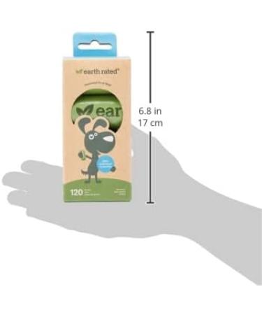 Earth Rated Dog Poo Bags New Look Guaranteed Leak Proof and Extra Thick Waste Bag Refill Rolls For Dogs Unscented 120 Count 1 count (Pack of 1) Single - Buy Online on GoSupps.com
