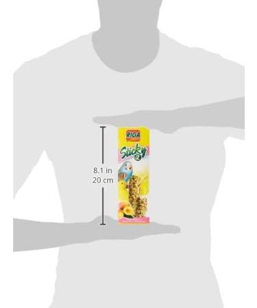 Riga Sticky Bird Treats - Baked Grain & Mango Sticks - 60g (2 Pack) - Perfect for All Birds - International Shipping Available - Buy Online on GoSupps.com