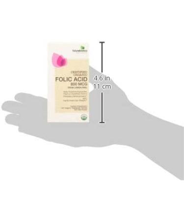 FutureBiotics Folic Acid 800 mcg - 120 Organic Vegetarian Tablets from Lemon Peel - Buy Online on GoSupps.com