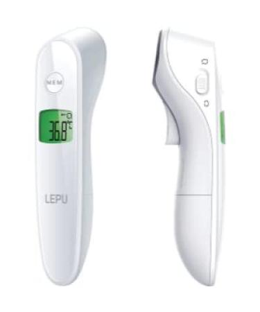 Lepu Infrared Digital Thermometer - Contactless Ear & Forehead Fever Thermometer with LCD Screen Memory and Alarm for Babies Children & Adults - International Shipping Available - Buy Online on GoSupps.com