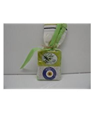 Elizi Turkish Bath Set Olive Oil Soap Heel Stone and Fiber Bath