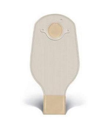 ConvaTec 404015 Natura 12" Two-Piece Drainable Pouch with 1-Sided Comfort Panel Tail Clip Opaque 1-1/2" Flange Pack of 20