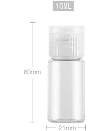 VASANA 12Pcs 10ml/0.34oz Empty Refill Plastic Travel Bottle with Flip Cap Squeeze Sample Cosmetic Containers Jar for Emollient Water Gel Emulsion Lotions Essential Oils - Buy Online on GoSupps.com