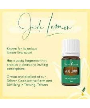 Young Living Jade Lemon Essential Oil 5ml - Premium Citrus Aroma for Freshening & Purifying - Uplifting Lemon-Lime Essential Oil - Buy Online on GoSupps.com