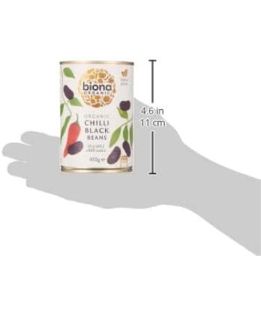 Biona Organic Chilli Black Beans 410g - Buy Online on GoSupps.com