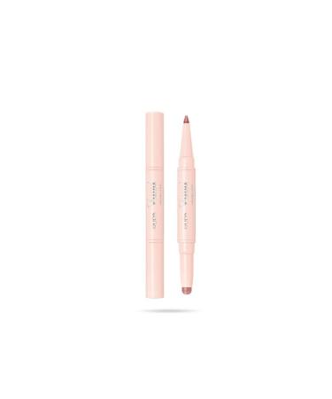 Pupa Lip Pencil Vamp! Creamy Duo 017 Timeless Rose Lip Pencil Contouring & Glossy Lipstick for Fuller, Plumper Lips - Available in 18 Color Variations