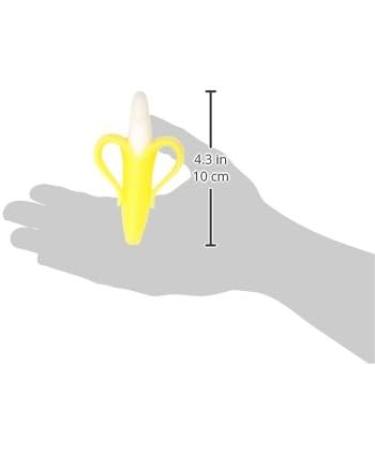 Baby Banana Yellow Banana Infant Toothbrush - Easy to Hold Train Infants Babies and Toddlers for Oral Hygiene - Teether Effect for Sore Gums - Buy Online on GoSupps.com