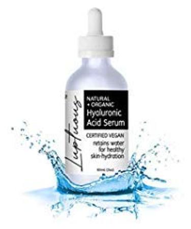 Hyaluronic Acid Serum for Face + All Skin Certified Vegan Hydrating Serum Revitalizing Anti-Aging Anti-Wrinkle Repair Skin Care with Organic Coconut Oil and Organic Jojoba Oil 2 oz