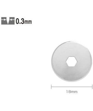 OLFA 18mm Tungsten Tool Steel Rotary Blades Set of 10. and Marking Pen Japan Import (18mm x 10) - Buy Online on GoSupps.com