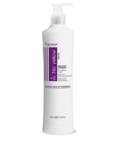 Fanola No Yellow Mask 11.8 oz - Anti Brass Purple Hair Toner - For Blonde, Silver, Gray Hair - Removes Yellow Tones - Unscented (11.83 Fl Oz) - Buy Online on GoSupps.com