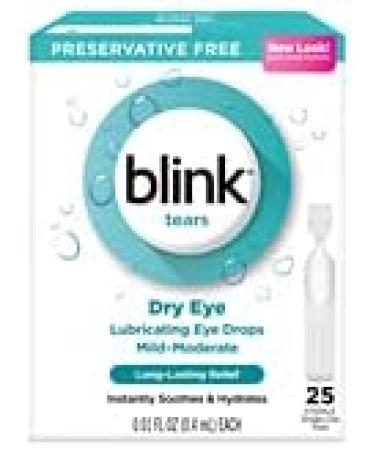 Blink Tears Lubricating Eye Drops - 25 Count for Mild to Moderate Dry Eye - Buy Online on GoSupps.com