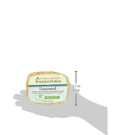 Clearly Natural Glycerin Bar Soap Unscented 4 oz (Pack of 6) - Natural & Gentle Cleansing - Buy Online on GoSupps.com