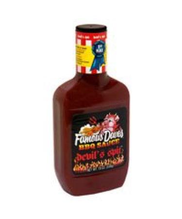 Famous Dave's BBQ Sauce, Devil's Spit,19oz, (pack of 2) 1.19 Pound (Pack of 2)
