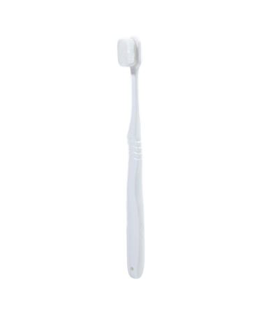 dijiusidy Hairy Toothbrush Bathing Simple Toothbrushes Care Ergonomics Handle Oral Cleaning Tool Travel Household Washroom White