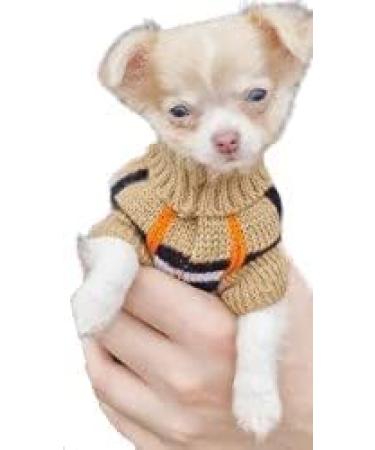 Chihuahua Clothes Puppy Plaid Dog Coat Knit Jumper Cosy Tiny Toy Teacup Sized Smaller Breeds XXXS XXS XS (Tartan XXXS) XXXS Tartan - Buy Online on GoSupps.com