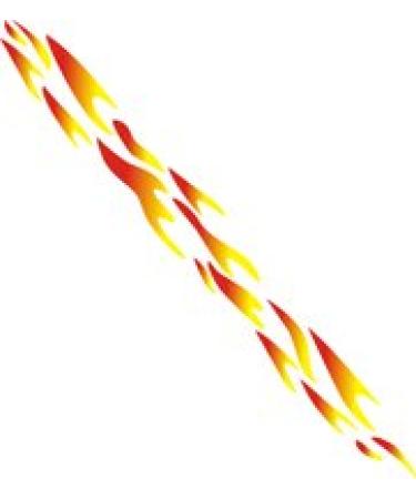 Eulenspiegel 105818 - Self-adhesive stencil - Flame ribbon