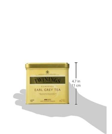 Twinings Earl Grey Loose Tea 7.05 oz Tin - Classic Earl Grey Flavor - Pack of 1 - Buy Online on GoSupps.com