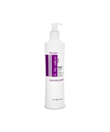 Fanola No Yellow Mask 11.8 oz - Anti Brass Purple Hair Toner - For Blonde, Silver, Gray Hair - Removes Yellow Tones - Unscented (11.83 Fl Oz) - Buy Online on GoSupps.com