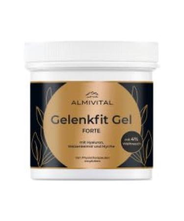 Almivital Joint Fit Gel Forte with Hyaluron wheat germ oil & myrrh |Balsam for stressed joints and joints close to the joints |Moisturizing skin care thanks to hyaluronic acid |500ml - Buy Online on GoSupps.com