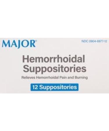 Fast-Acting Hemorrhoidal Suppositories - Hard Fat 88.7% - 12 Suppositories - Buy Online on GoSupps.com