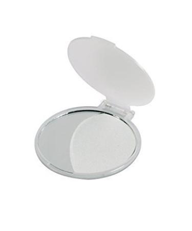 eBuyGB Compact Cosmetic Handbag Folding Pocket Vanity Mirror Toiletry Bag Transparent Pack of 1 Transparent