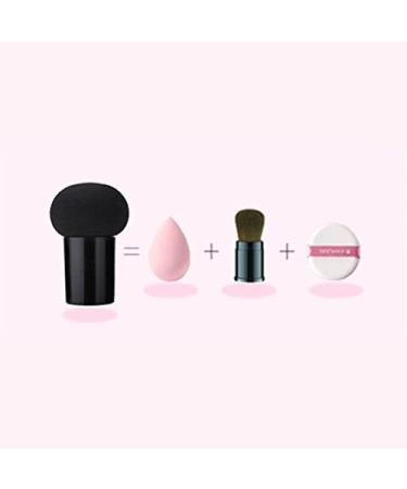Makeup Sponge Non-latex Makeup Sponge Mushroom Head Powder Liquid Foundation Puff Dry & Wet Multi- function Cosmetic Tool Tamp Storage Box Makeup Sponge Holder(Coffee and cap) - Buy Online on GoSupps.com