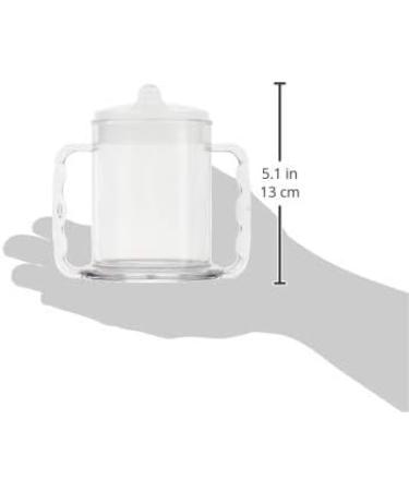 Performance Health Two Handled Clear Mug - 285ml - Clear Lid - 1 Count - Easy Grip Design - Buy Online on GoSupps.com