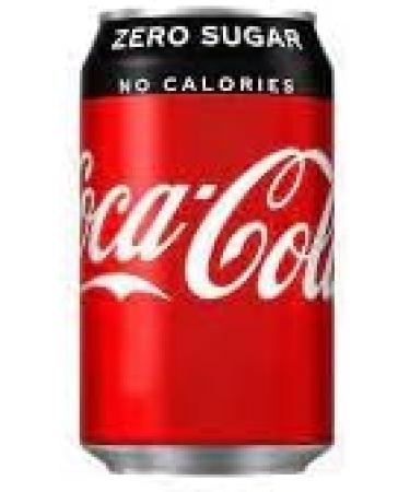 Coca Cola Coke Zero Cans Soda Fizzy Drink 24x330ml - Buy Online on GoSupps.com