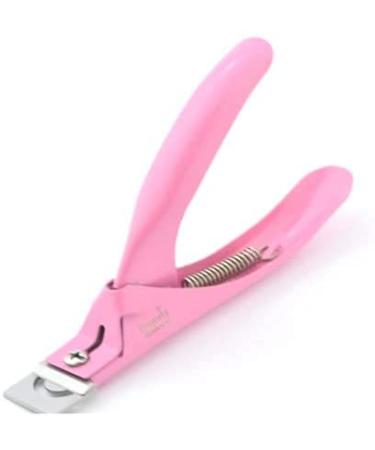 Acrylic False Nail Clipper Stainless Steel Nail Tip Cutter Trimmer Fake Nail Clippers for Nail (pink)